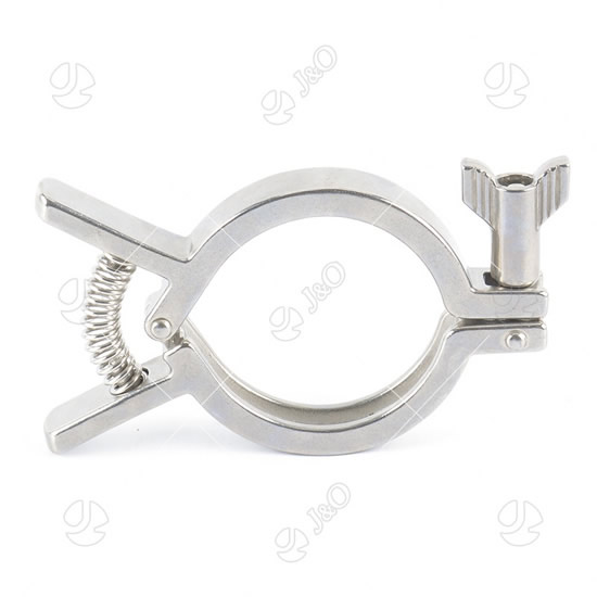 Sanitary 13MHHMQ single pin spring squeeze clamps China J&O Fluid