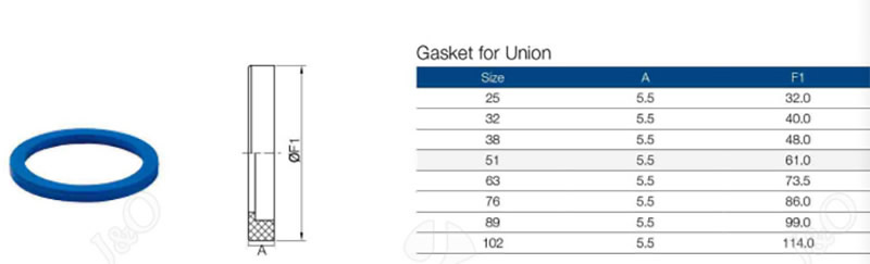 gasket for union parameter