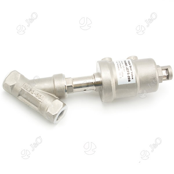 Pneumatic Stainless Steel Female Angle Seat Valve With SS Actuator