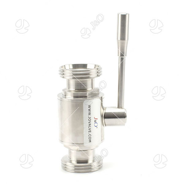 Sanitary Manual Male Thread Ball Valve With SS Handle