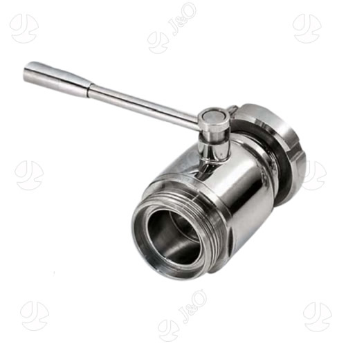 Sanitary Stainless Steel Ball Valve with Union Ends