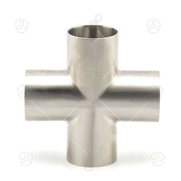 Sanitary Stainless Steel Butt Weld Cross
