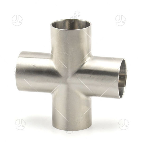 Sanitary Stainless Steel Butt Weld Equal Cross