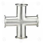 Sanitary Stainless Steel Clamped Equal Cross