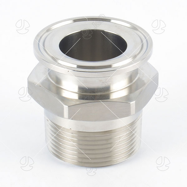 Sanitary Stainless Steel Hexagone Male-Clamped Adapter