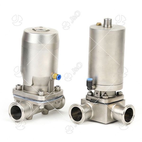 Sanitary Stainless Steel Pneumatic Diaphragm Valve With SS Actuator