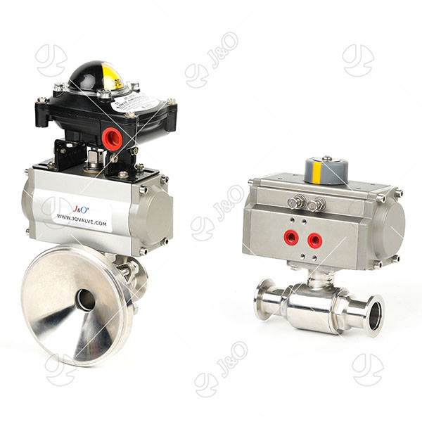 Sanitary Stainless Steel  Pneumatic Electric Encapsulated Seal  Ball Valve