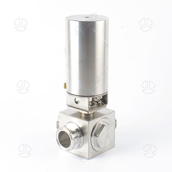 Sanitary Stainless Steel Pneumatic Square Clamped Ball Valve