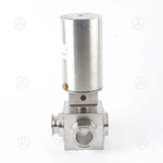 Sanitary Stainless Steel Square Pneumatic Clamped Ball Valve