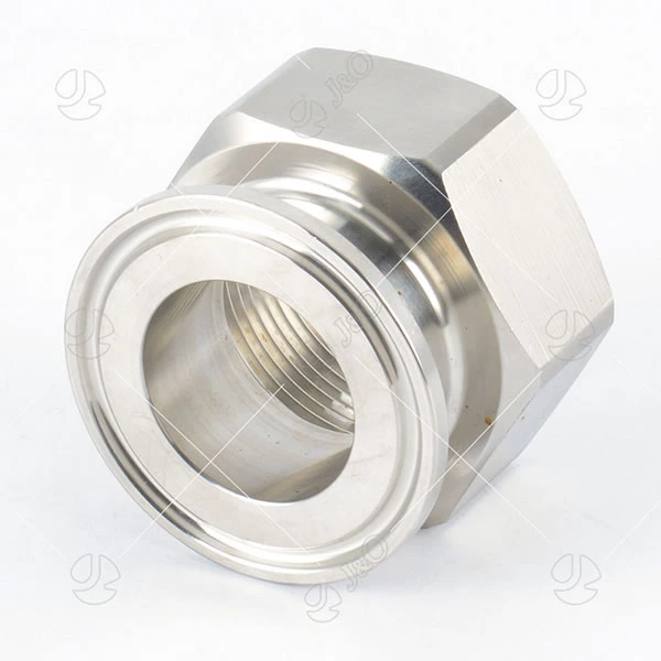 Stainless Steel Hexagon Female-Clamped Adapter