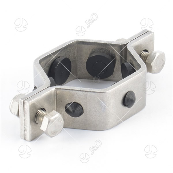Stainless Steel TH4 Pipe Holder With Black Insert