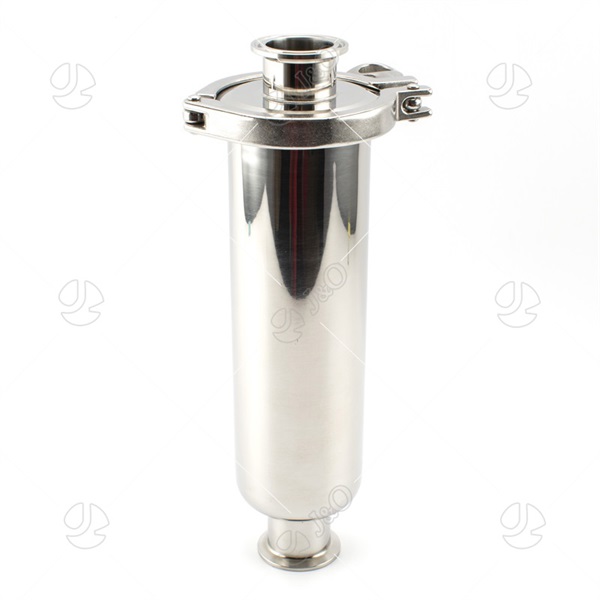 Sanitary Stainless Steel Tri Clover Clamped Straight Filter Strainer