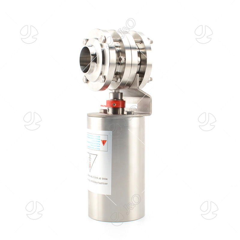 Pneumatic Three Pieces Butterfly Valve