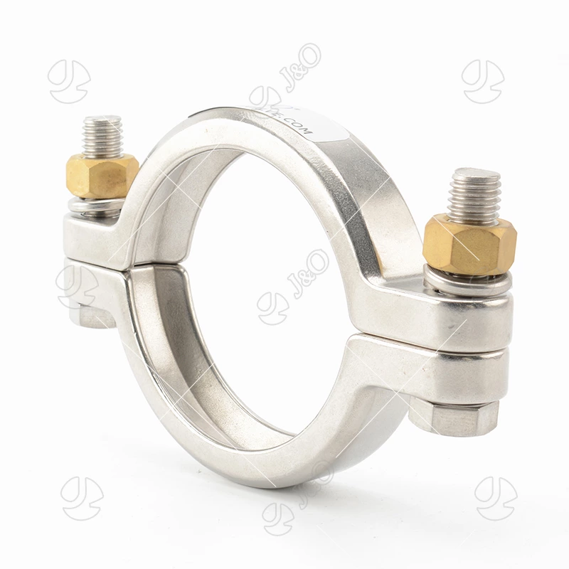 Stainless Steel Sanitary I-Line 13IU Double-Bolt Clamp
