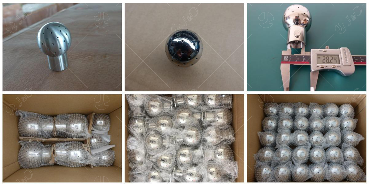 Sanitary Stainless Steel Fixed Welded Cleaning Ball