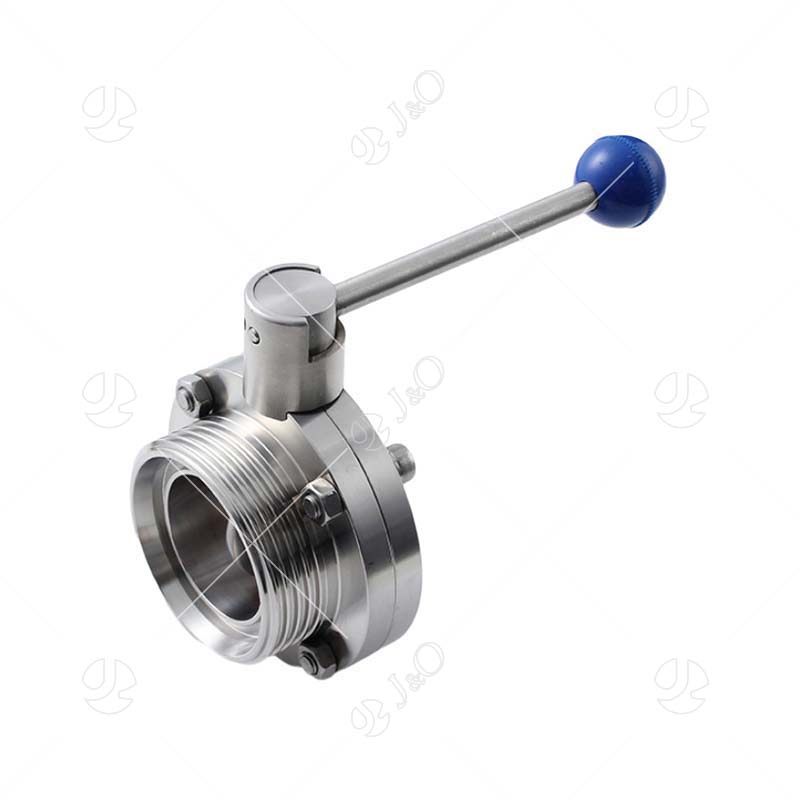 Sanitary Stainless Steel Butterfly Valve with Weld Male Ends