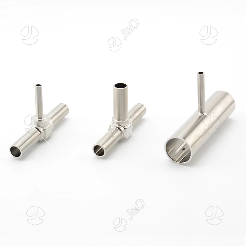 Stainless Steel Butt Weld Long Tee For Semiconductor