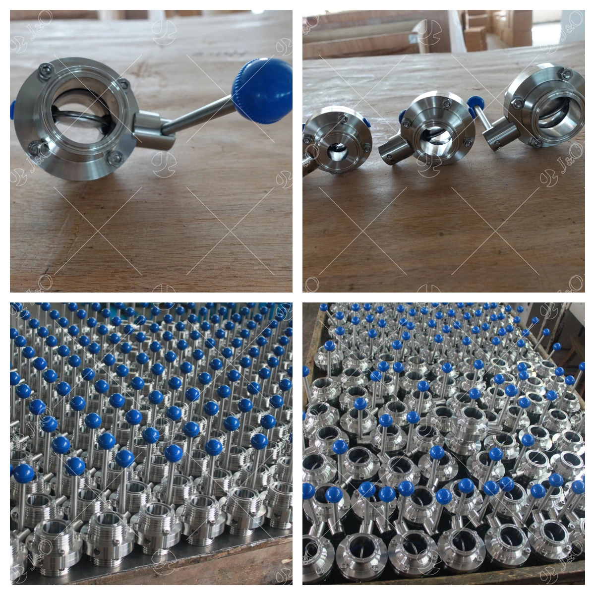 Santiary Stainless Steel Butterfly Valve With Pull Handle