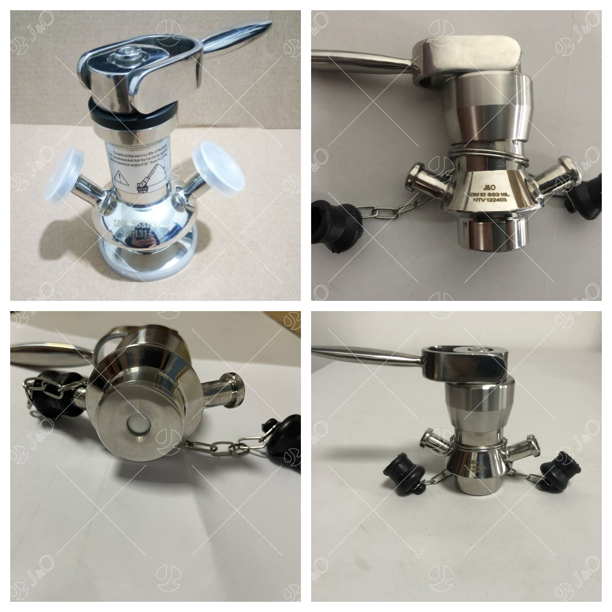 Sanitary Stainless Steel Aseptic Sampling Valve With Stainless Steel Handle