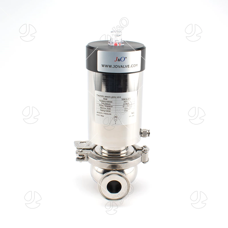 Aseptic Stainless Steel Pneumatic Shut Off Valve