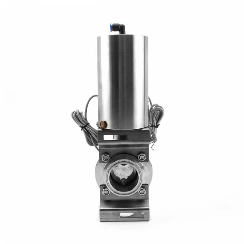 Sanitary Stainless Steel Pneumatic Butterfly Valve With Position Sensor