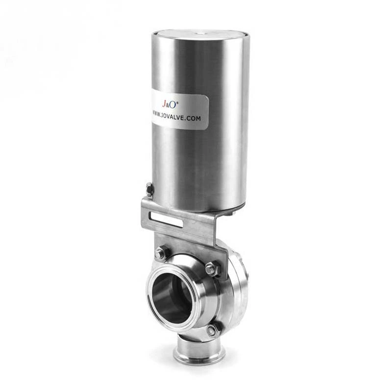 Sanitary Stainless Steel Tri Clamp Pneumatic Butterfly Valve