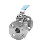 Hygienic Stainless Steel 3PCS Flanged Ball Valve