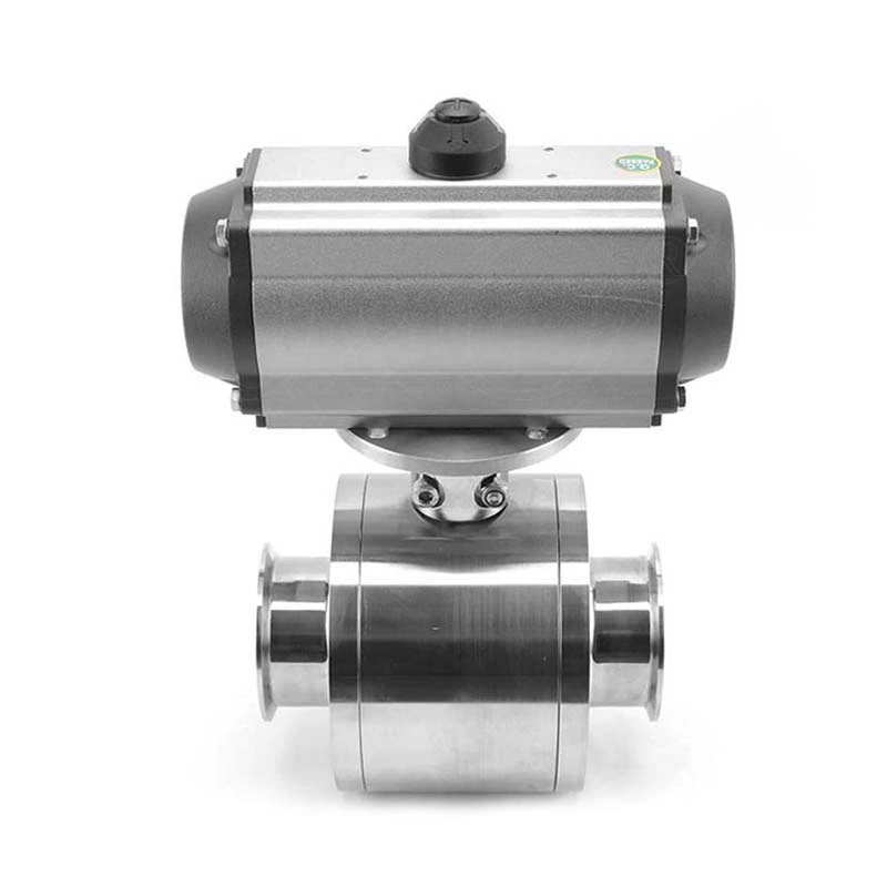 Sanitary Stainless Steel Customized Pneumatic Tri Clamp Ball Valve