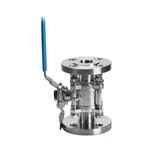 Hygienic Stainless Steel 3PCS Flanged Ball Valve