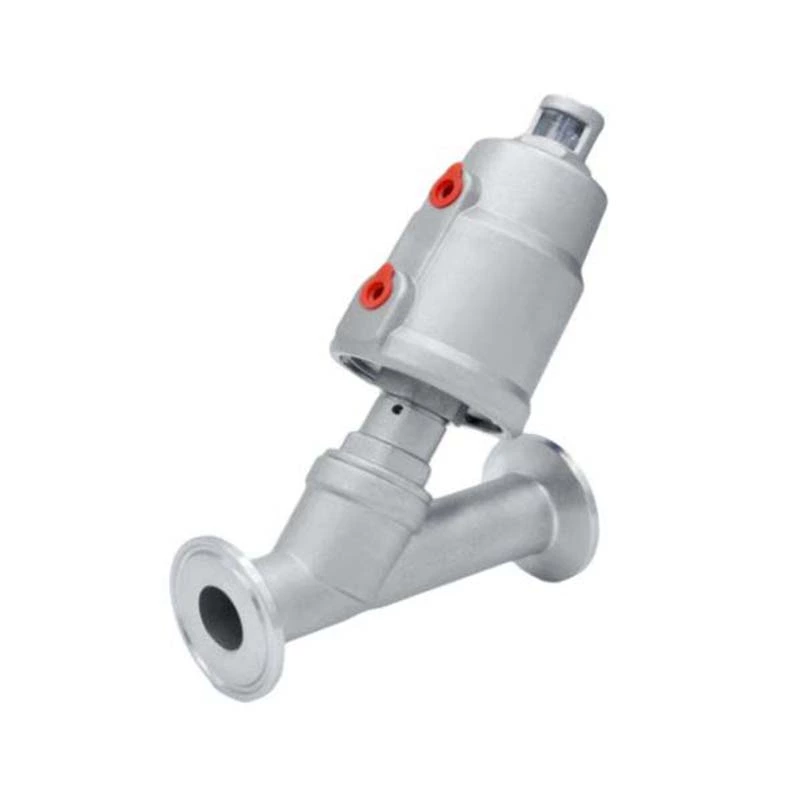 Pneumatic Clamp Angle Seat Valve with Stainless Steel Actuator