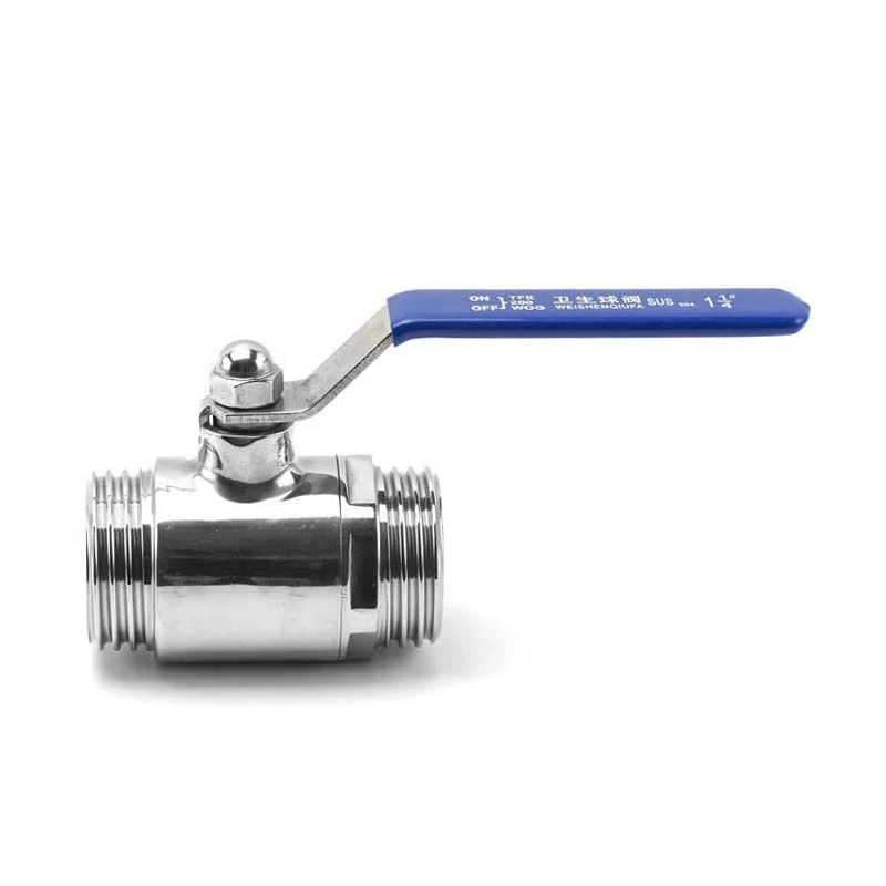 Sanitary Stainless Steel Food Male-Male Thread Ball Valve