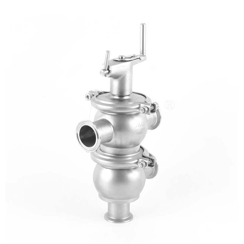 Stainless Steel Sanitary TL Type Manual Clamp Divert Valve