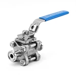 Sanitary 3 PCS Tri-Clamp Hygienic Encapsulated Seal Ball Valve