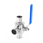 Sanitary Stainless Steel Welding 3 Way Ball Valve