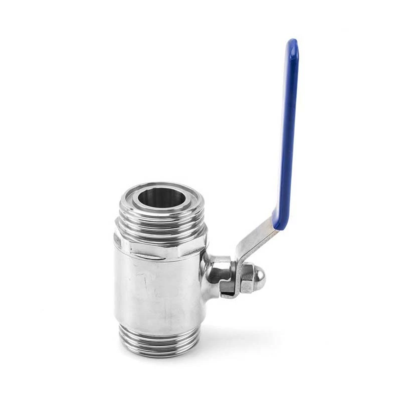 Sanitary Stainless Steel Food Male-Male Thread Ball Valve