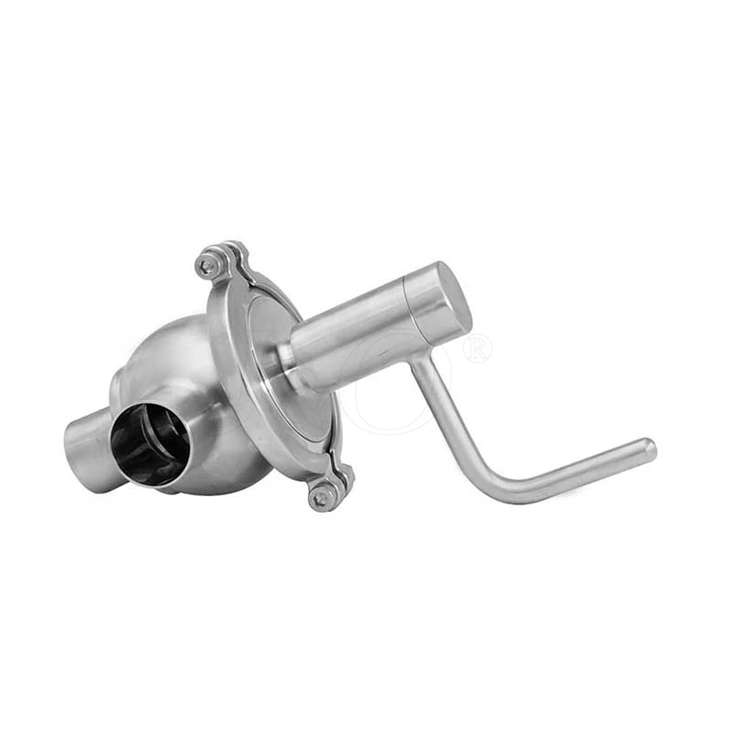 Sanitary Stainless Steel Manual L Type Welding Divert Valve