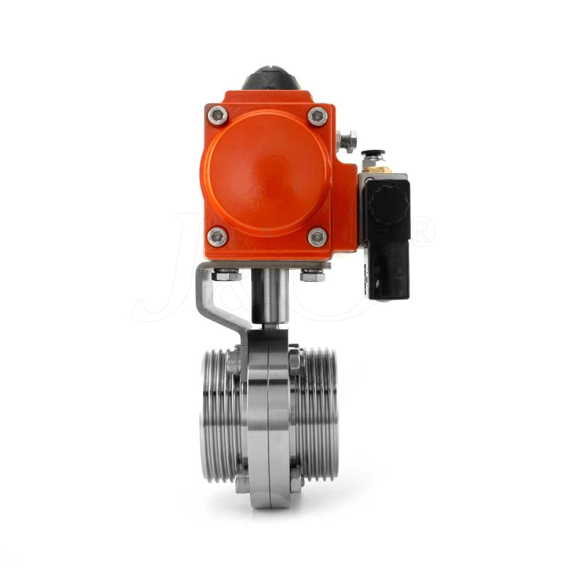 Sanitary Pneumatic Butterfly Valve with Aluminum Actuator