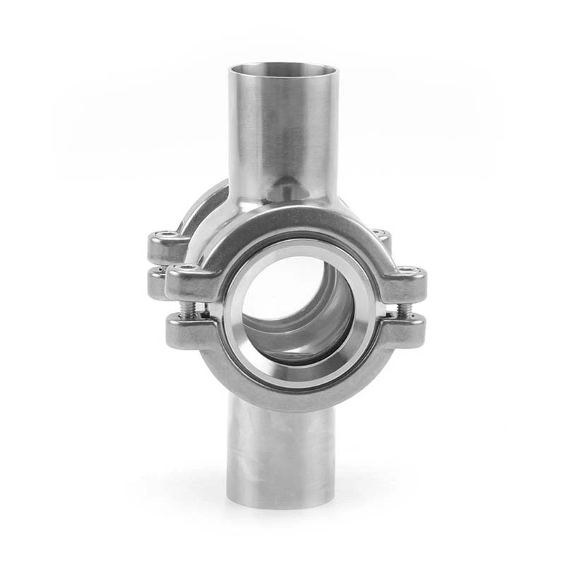 Sanitary Stainless Steel Cross Sight Glass