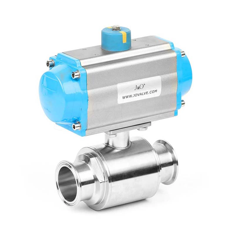 Sanitary Stainless Steel Pneumatic Tri Clamp Ball Valve