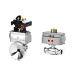 Santiary Stainless Steel Pneumatic Actuator Ball Valve