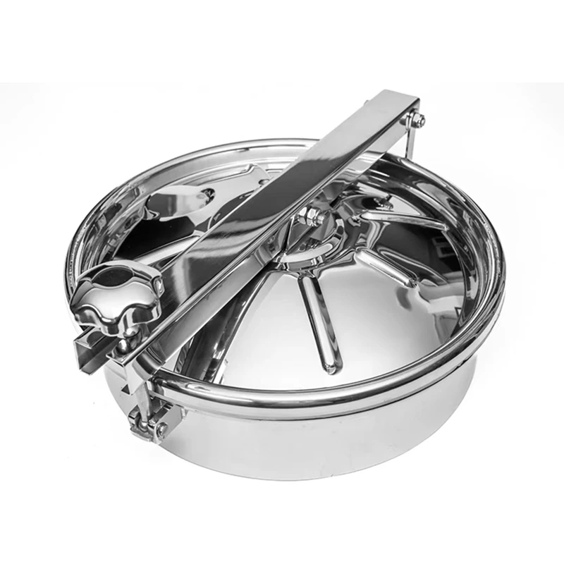 Sanitary Stainless Steel Round Manhole Cover Without Pressure