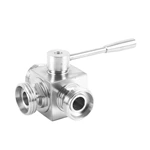 Sanitary Stainless Steel Square Manual Thread Ball Valve