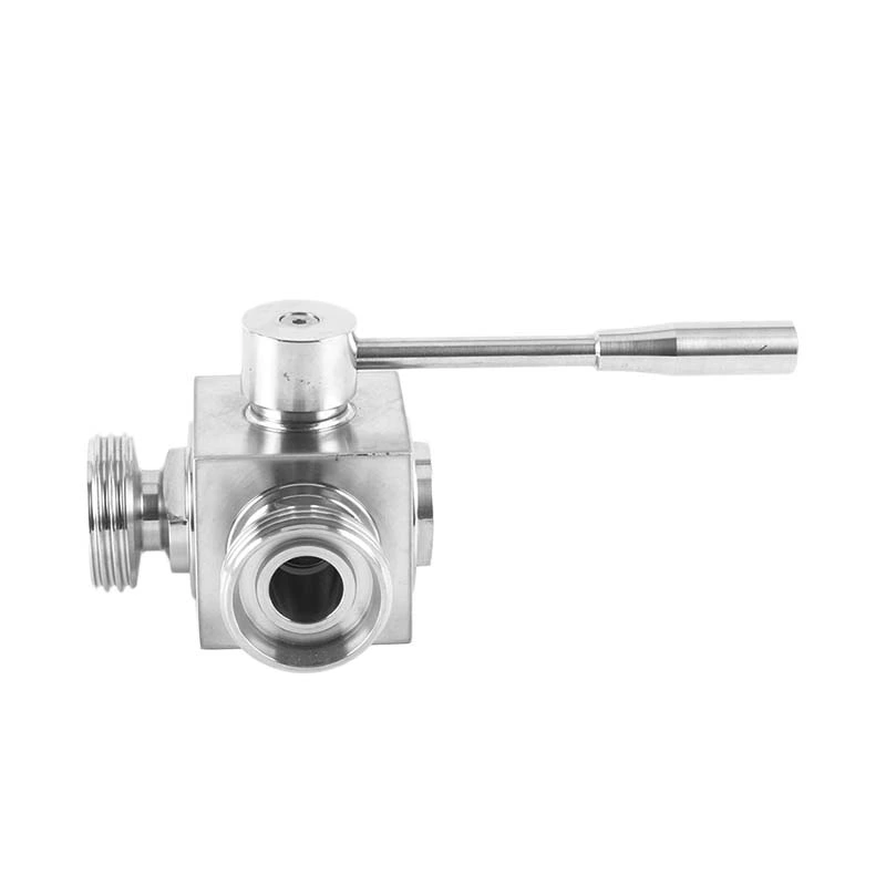 Sanitary Stainless Steel Square Manual Thread Ball Valve