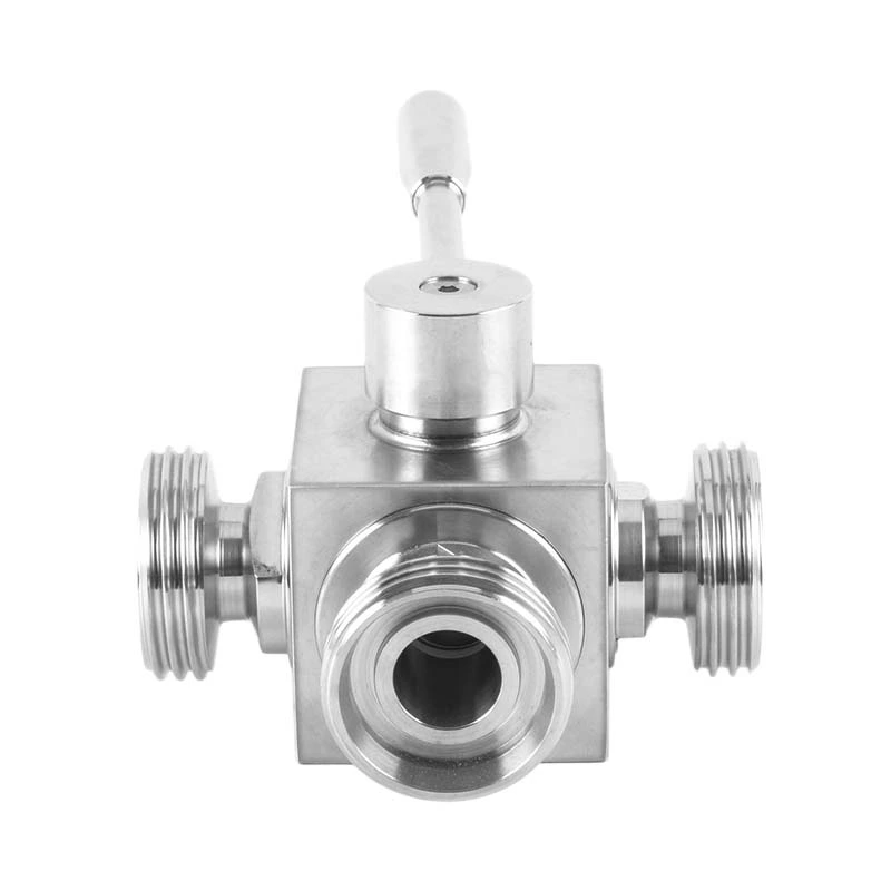 Sanitary Stainless Steel Square Manual Thread Ball Valve