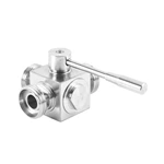 Sanitary Stainless Steel Square Manual Thread Ball Valve