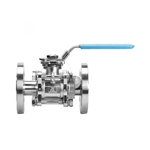 Hygienic Stainless Steel 3PCS Flanged Ball Valve