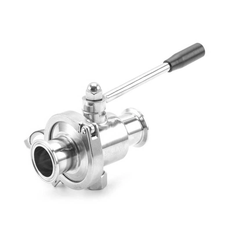 Saniary Stainless Steel Hygienic Non-Retention Clamped Type Ball Valve