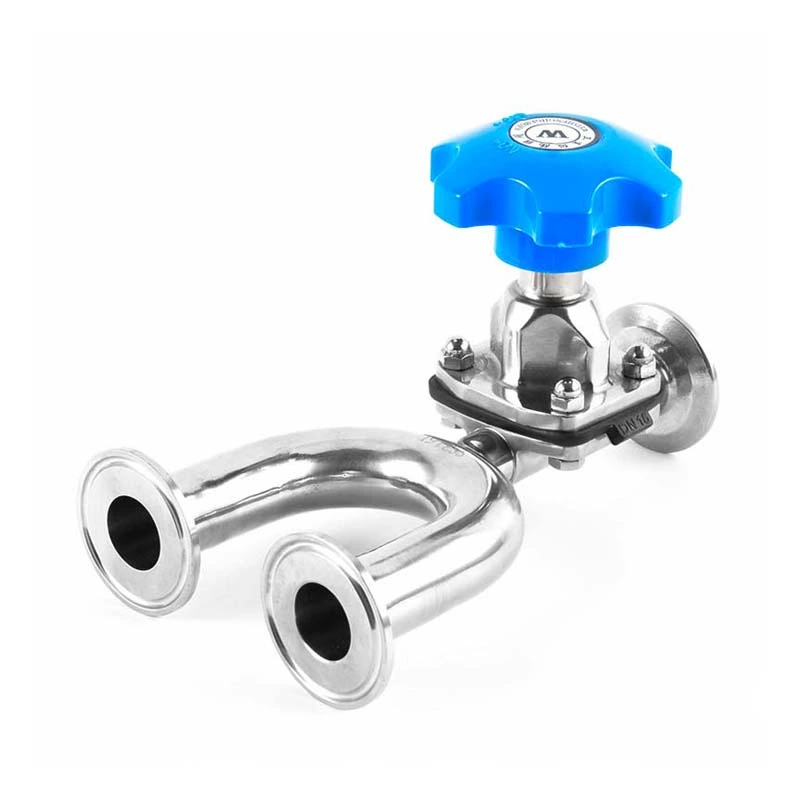 Sanitary Stainless Steel U Type Tri-Clamp Diaphragm Valve