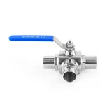 Sanitary Stainless Steel Welding 3 Way Ball Valve