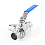 Sanitary Stainless Steel Welding 3 Way Ball Valve